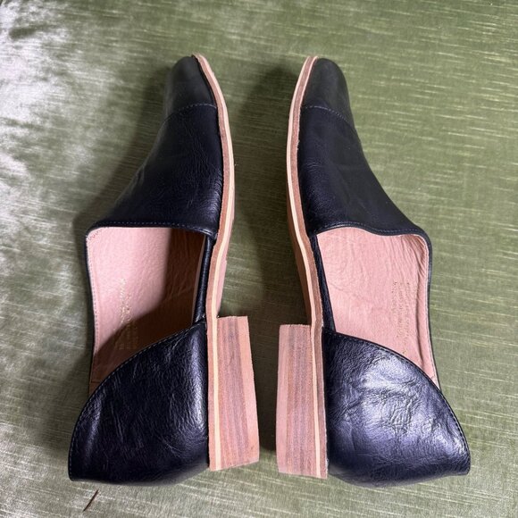 Beast Fashion Carter Black Loafers Size 8.5 Cutout With Low Heel Slip-on - Picture 7 of 9